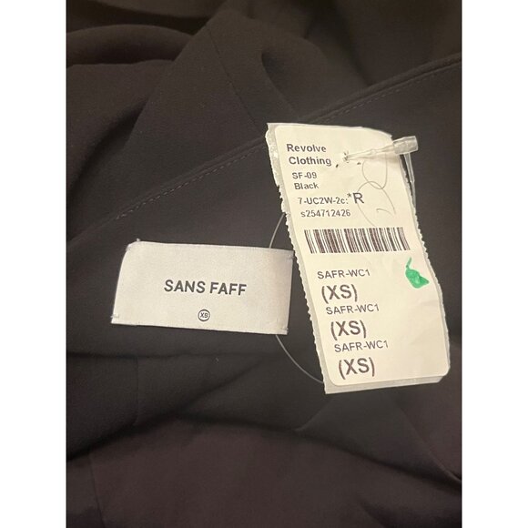 SANS FAFF Taylor Tie Back Jumpsuit in Black XSmall New Womens Dressy One Piece - Picture 9 of 13